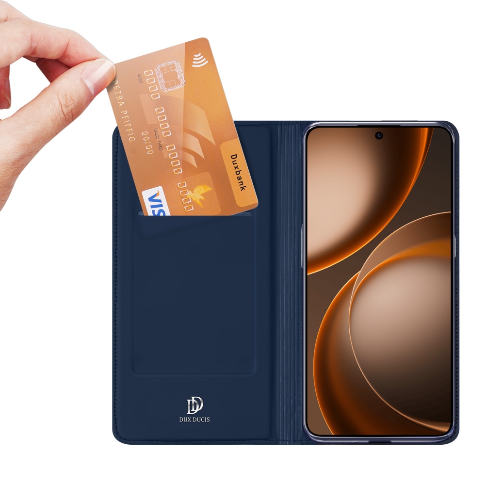 DUX könyvtáska Oppo Find X9 Ultra 5G - sötétkék