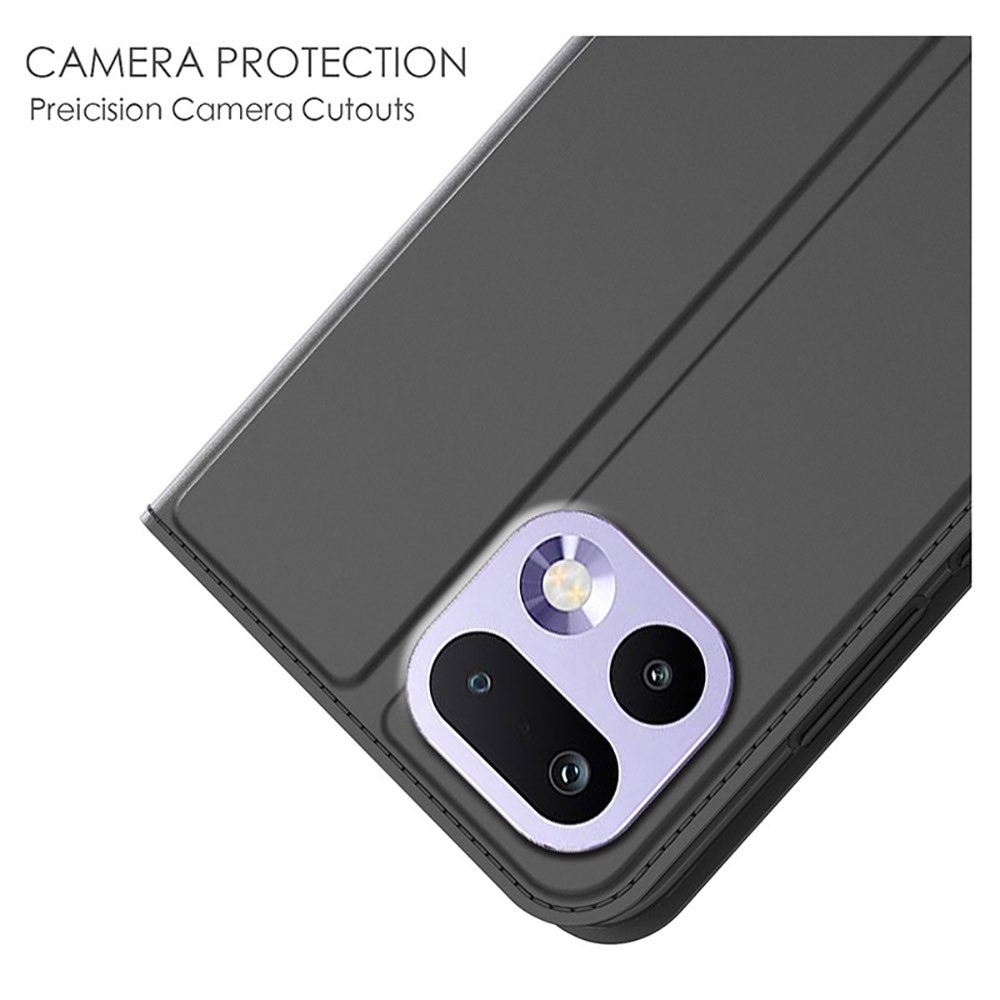 DUX könyvtáska a Realme 16 Pro 5G készülékhez - fekete