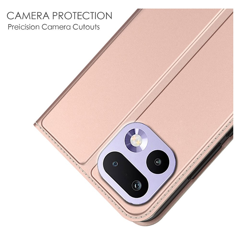 DUX könyvtáska a Realme 16 Pro 5G készülékhez - rózsaarany színben