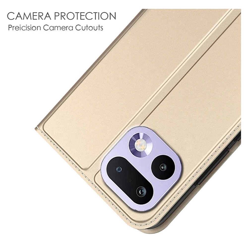 DUX könyvtáska a Realme 16 Pro 5G készülékhez - arany színben