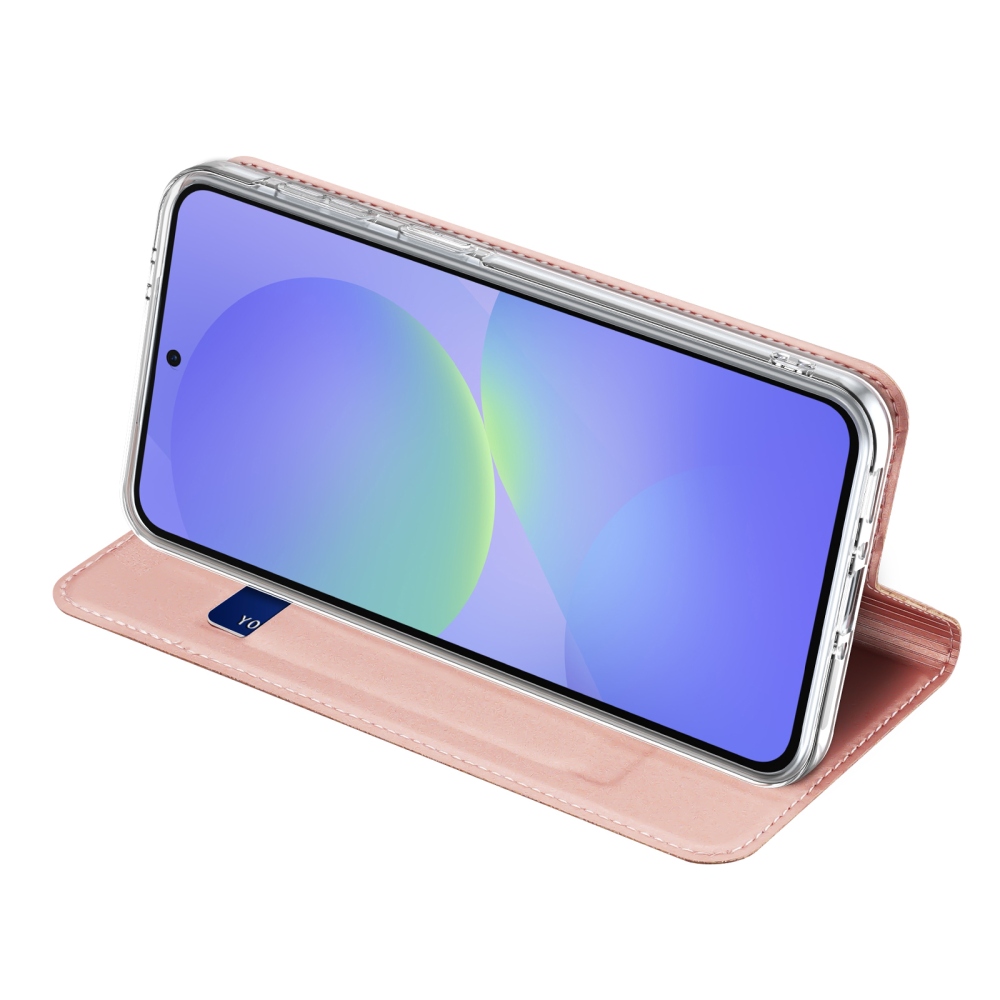 DUX könyvtáska Samsung Galaxy A37 5G - rózsaarany