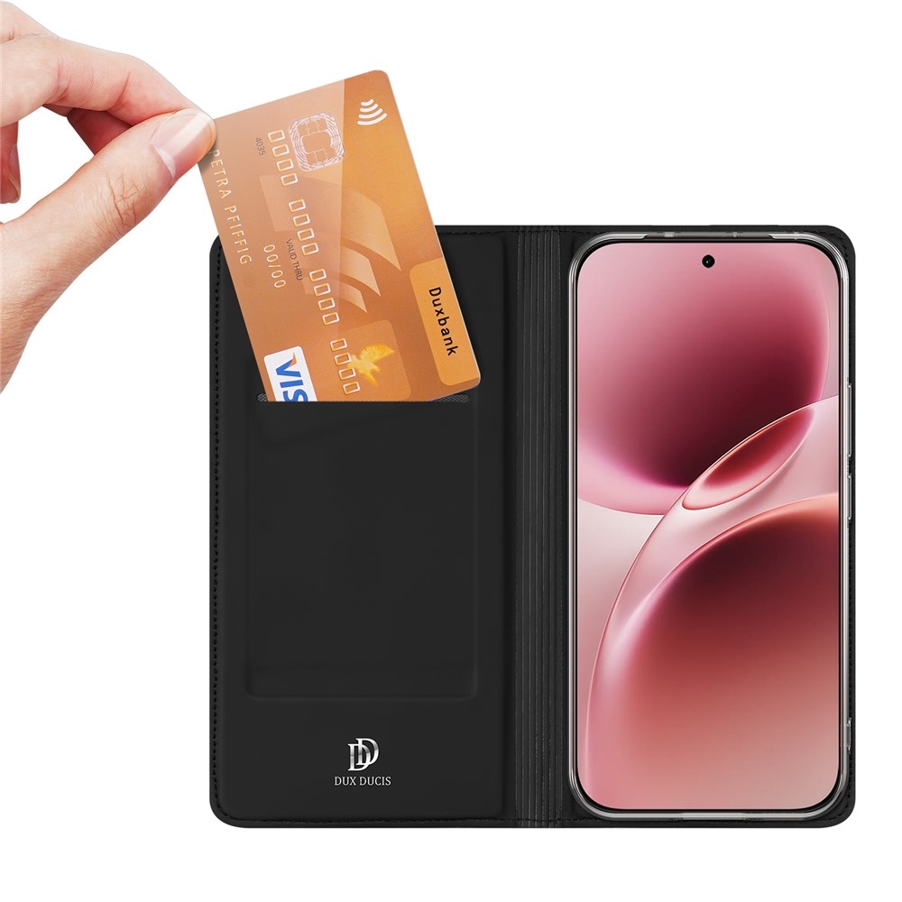DUX könyvtáska a Vivo V70 5G készülékhez - fekete