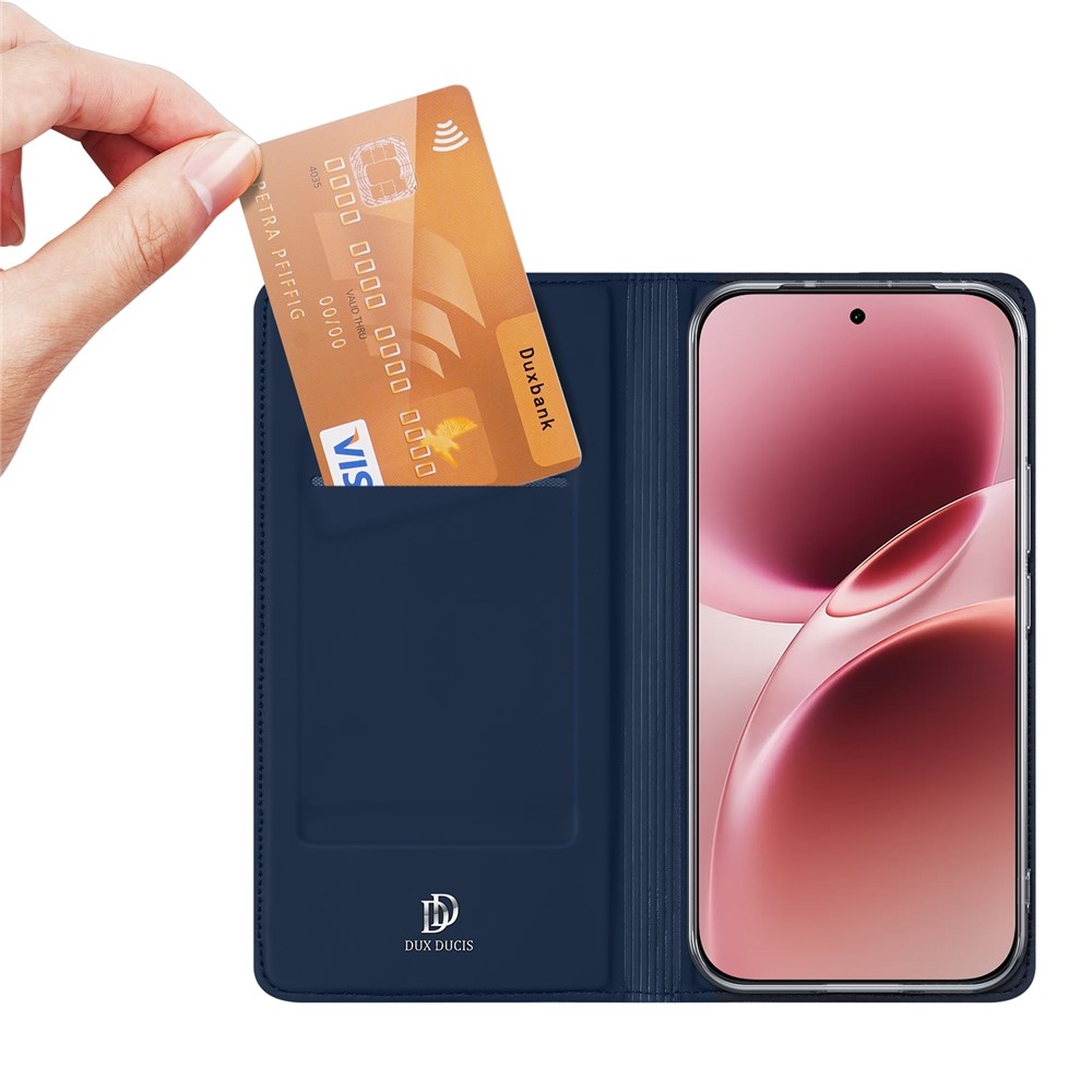 DUX könyvtáska a Vivo V70 5G készülékhez - sötétkék