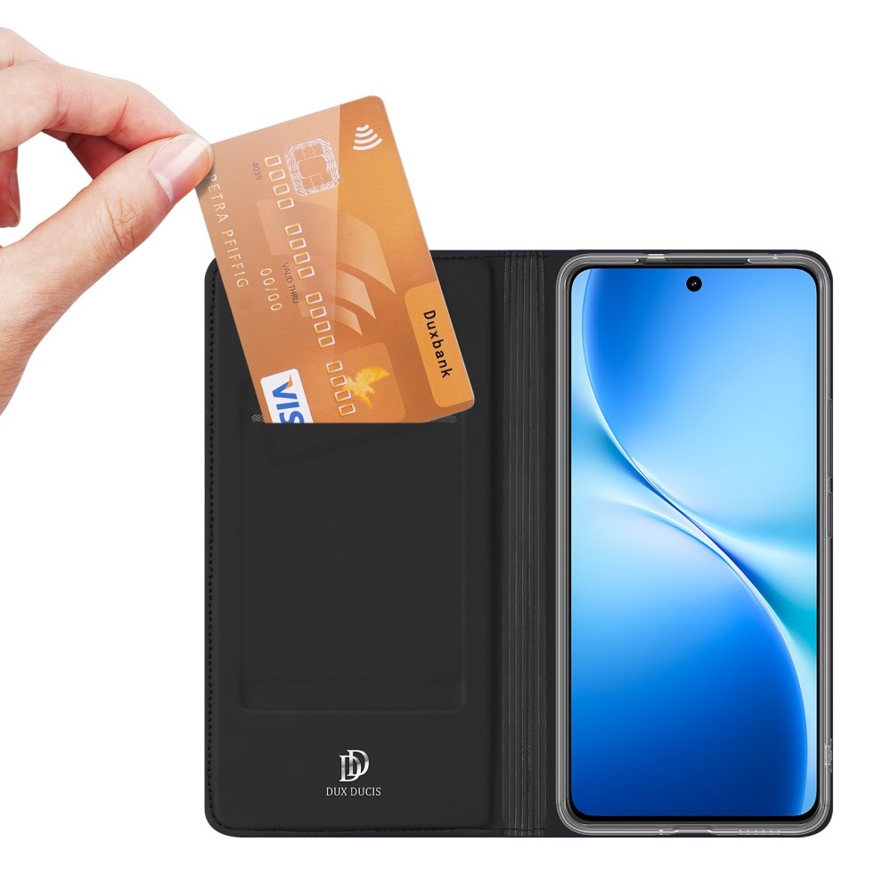 DUX könyvszerű tok a Vivo V70 Lite 5G-hez – fekete
