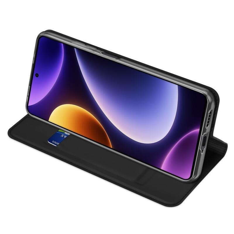 DUX könyvtáska Xiaomi Poco F5-hez - fekete
