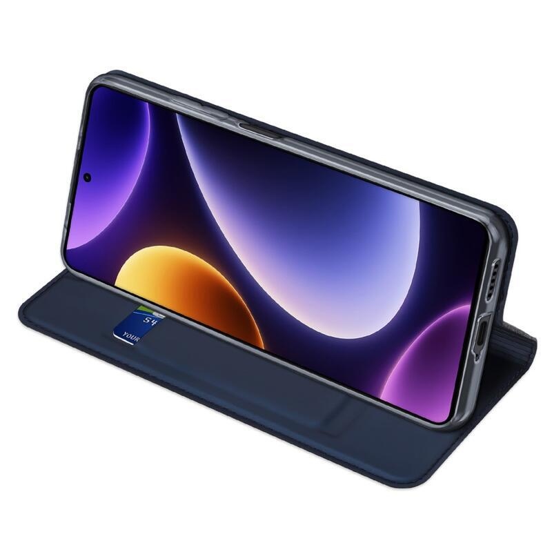 DUX könyvtáska Xiaomi Poco F5-hez - sötétkék