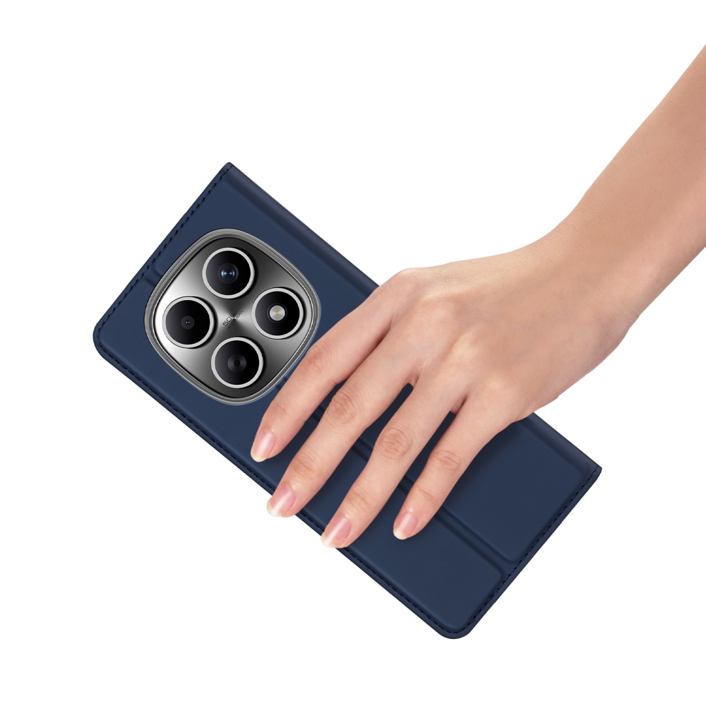 DUX könyvtáska Xiaomi Poco M8 5G/Redmi Note 15 5G/Note 15 4G - sötétkék