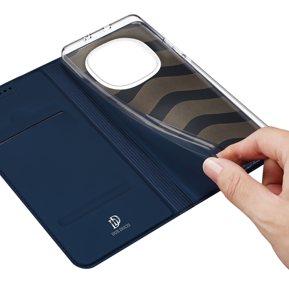 DUX könyvtáska Xiaomi Poco M8 5G/Redmi Note 15 5G/Note 15 4G - sötétkék