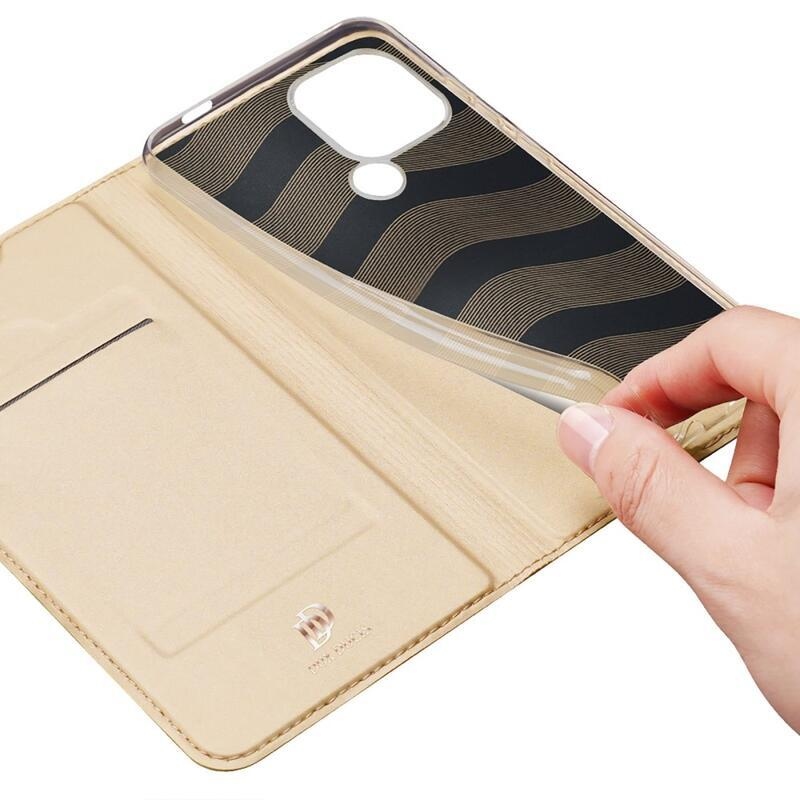 DUX könyvtáska Xiaomi Redmi A1+/A2+ készülékhez - arany színben