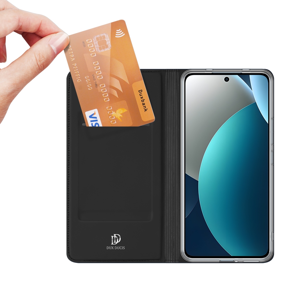 DUX könyvtáska Xiaomi Redmi Note 15 Pro 4G - fekete