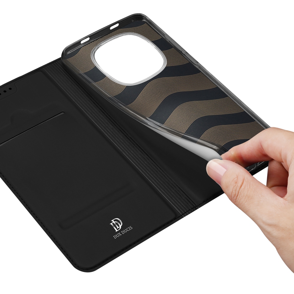 DUX könyvtáska Xiaomi Redmi Note 15 Pro 5G - fekete