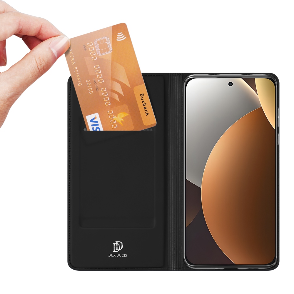 DUX könyvtáska Xiaomi Redmi Note 15 Pro 5G - fekete