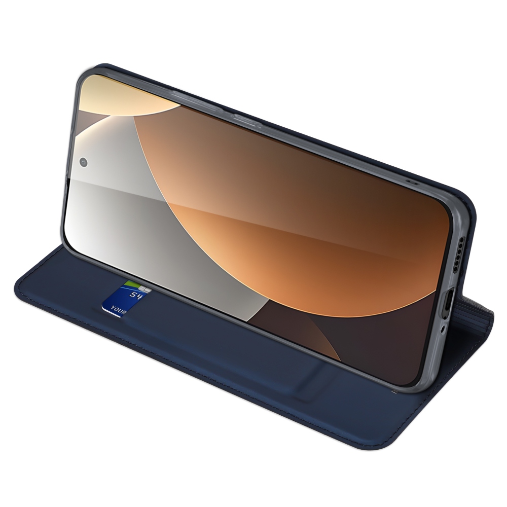 DUX könyvtáska Xiaomi Redmi Note 15 Pro 5G - sötétkék