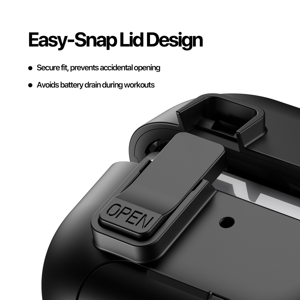DUX strapabíró tok a Samsung Galaxy Buds3 FE/Buds3 Pro/Buds3 készülékekhez – fekete