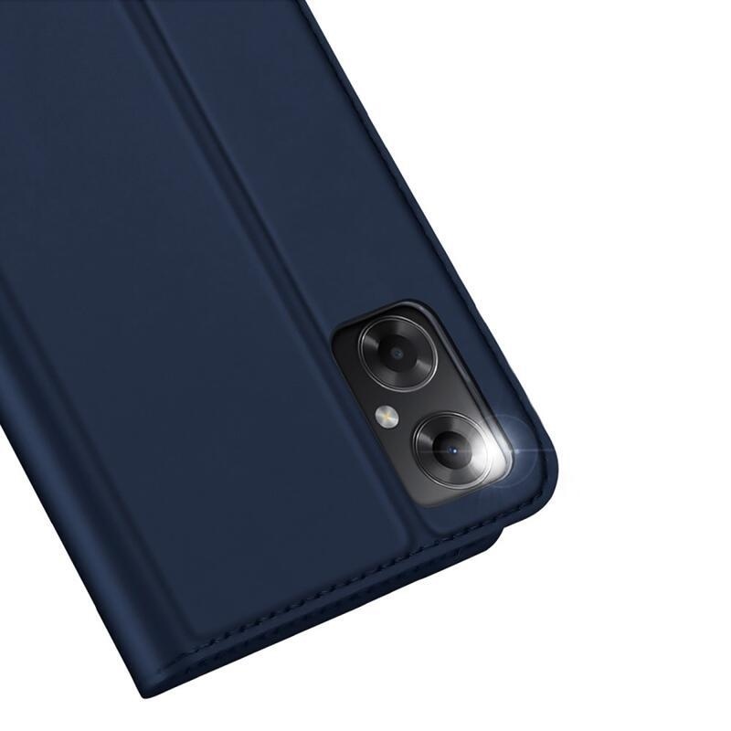 DUX PU bőr tok a Xiaomi Poco M4 5G készülékhez - sötétkék