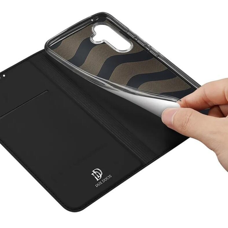 DUX stílusos tok Samsung Galaxy A54 5G készülékhez - fekete