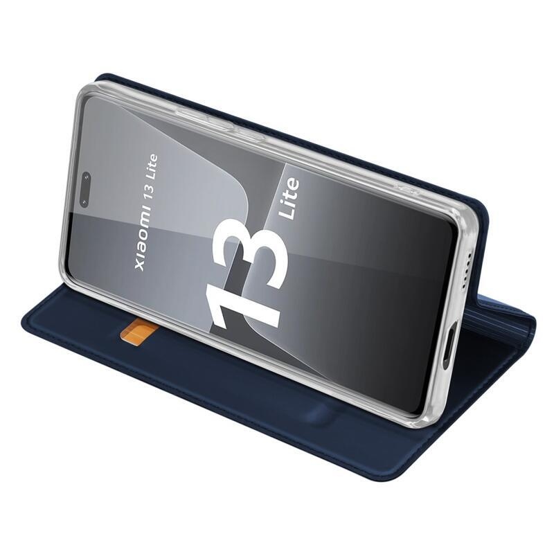 DUX stílusos tok Xiaomi 13 Lite-hoz - sötétkék
