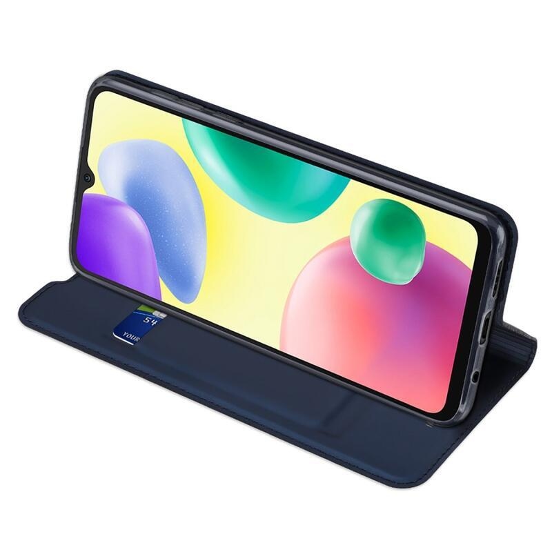 DUX stílusos tok Xiaomi Redmi 10A - sötétkék