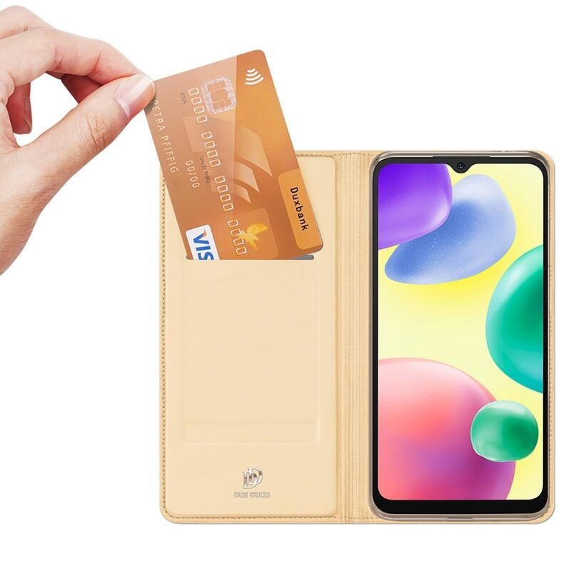 DUX stílusos tok Xiaomi Redmi 10A - arany színben
