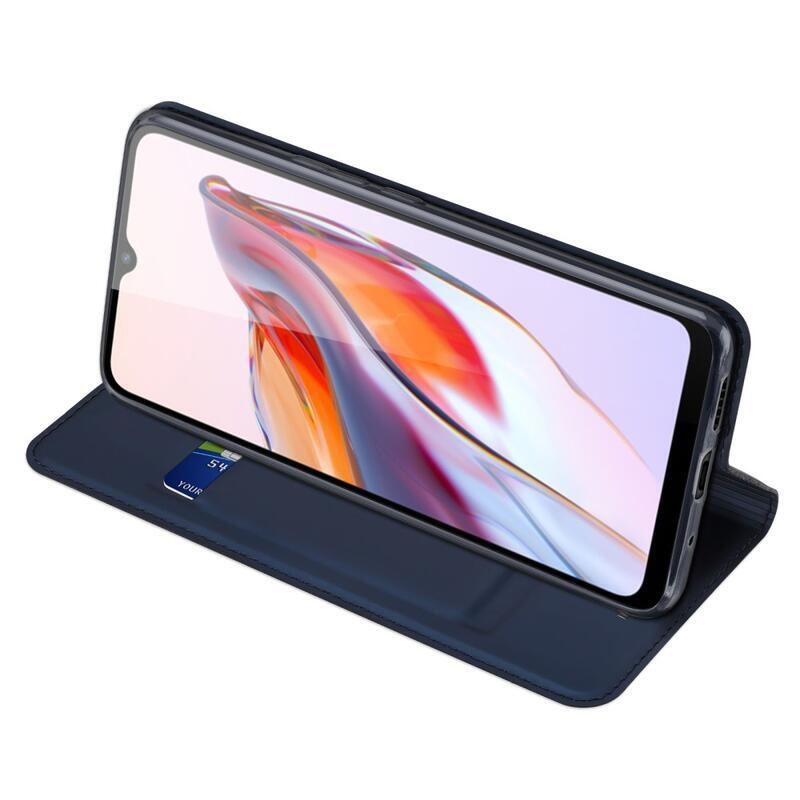 DUX stílusos tok Xiaomi Redmi 12C-hez - sötétkék