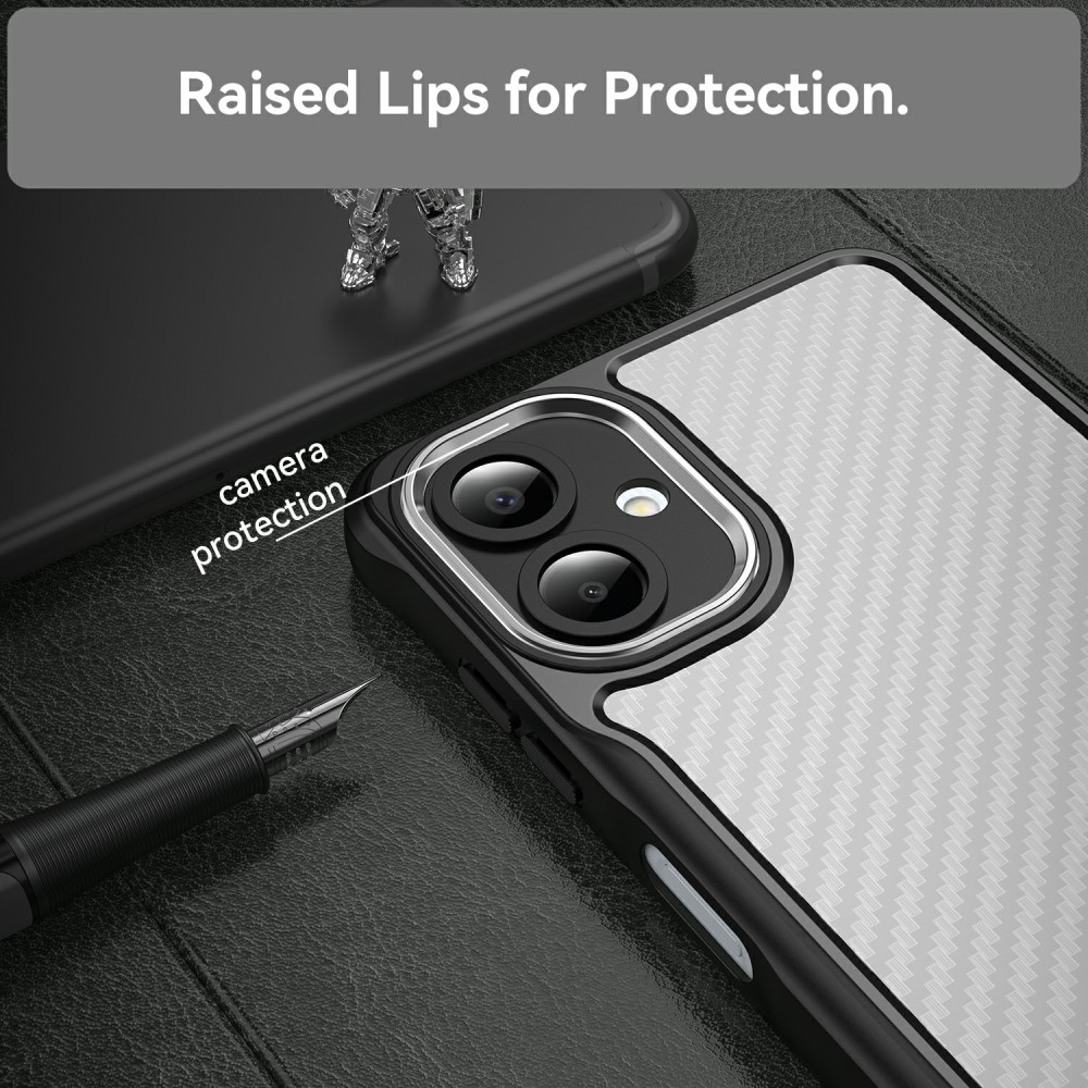 Tartós borítás Samsung Galaxy A06 4G készülékhez - fekete