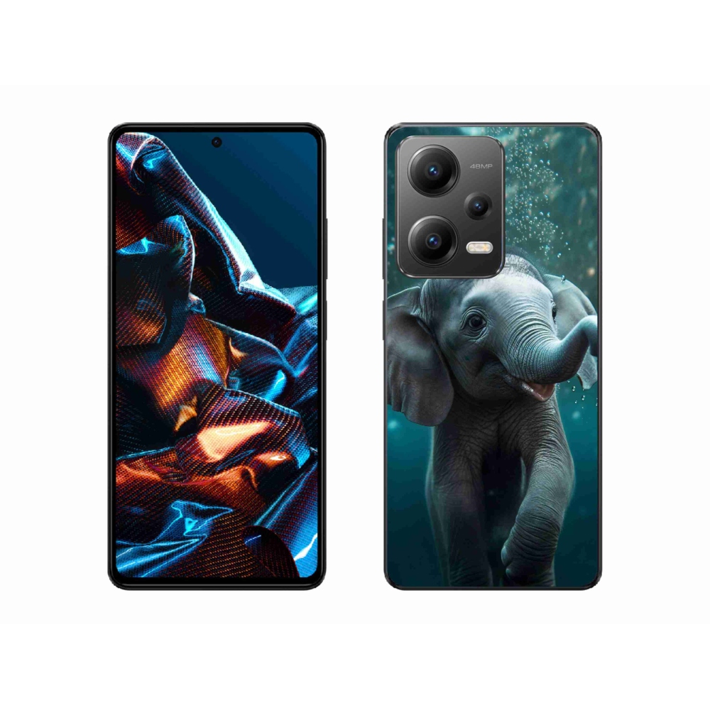 Gél borítás mmCase a Xiaomi Redmi Note 12 Pro 5G számára - elefánt a víz alatt