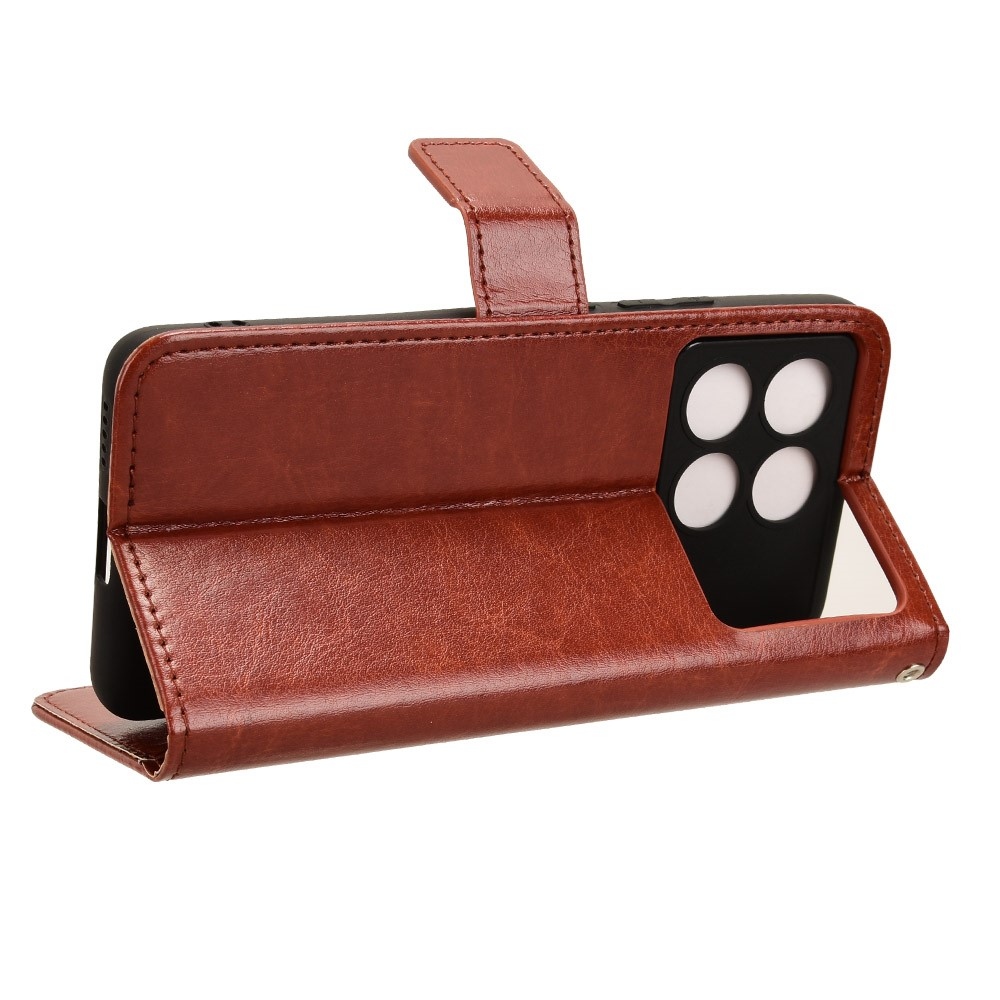 Tárcás könyv tok Xiaomi Poco X6 Pro 5G - barna