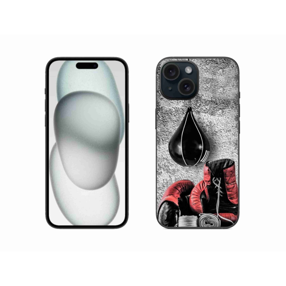 Gél borítás mmCase iPhone 15 készülékhez - bokszzsák és kesztyűk