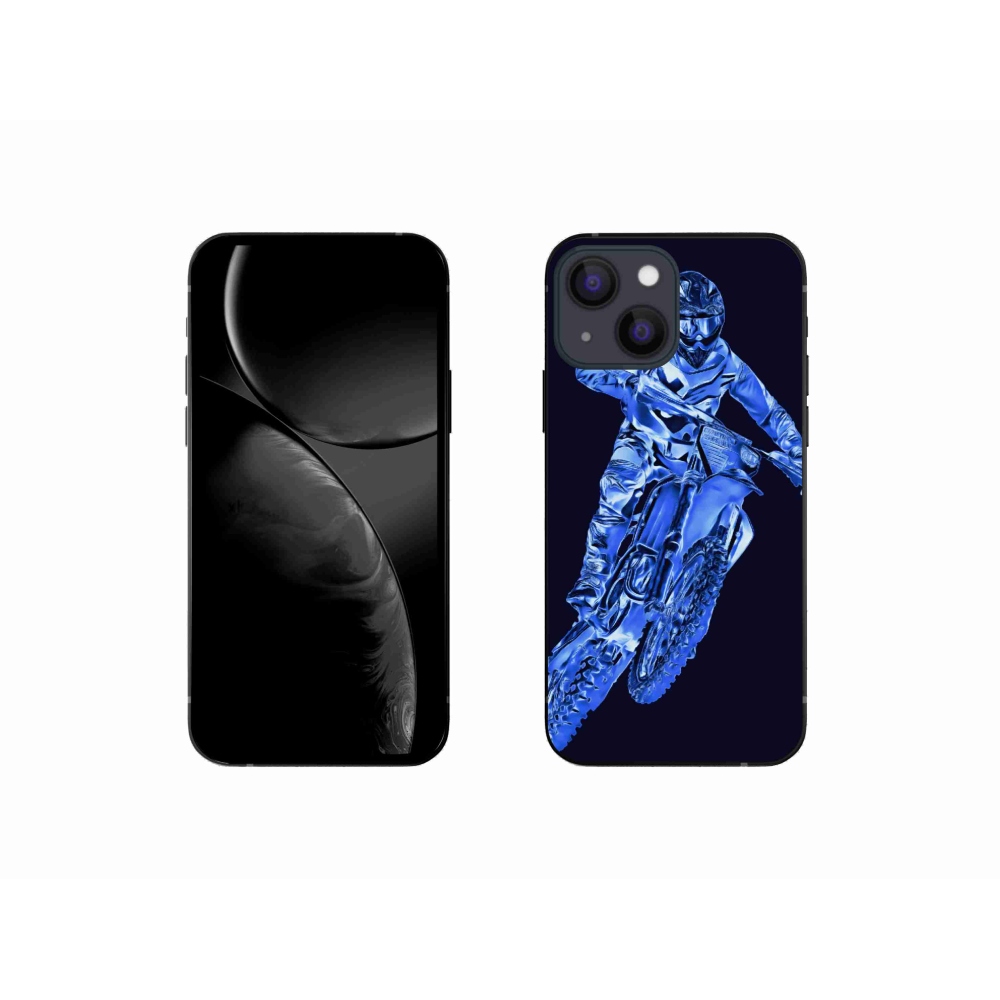 Zselés borítás mmCase iPhone 13 mini készülékhez - motocross 1
