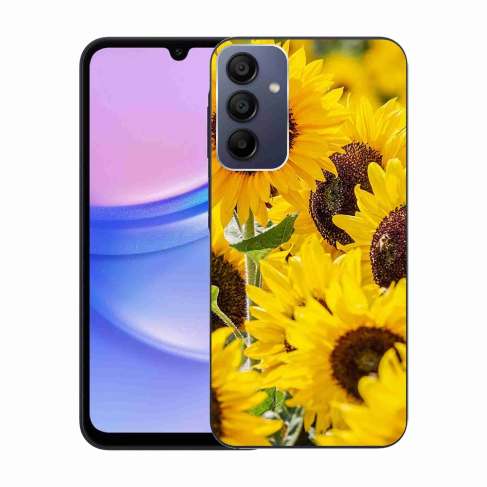 Zselés borítás mmCase Samsung Galaxy A15 4G/5G - Napraforgó