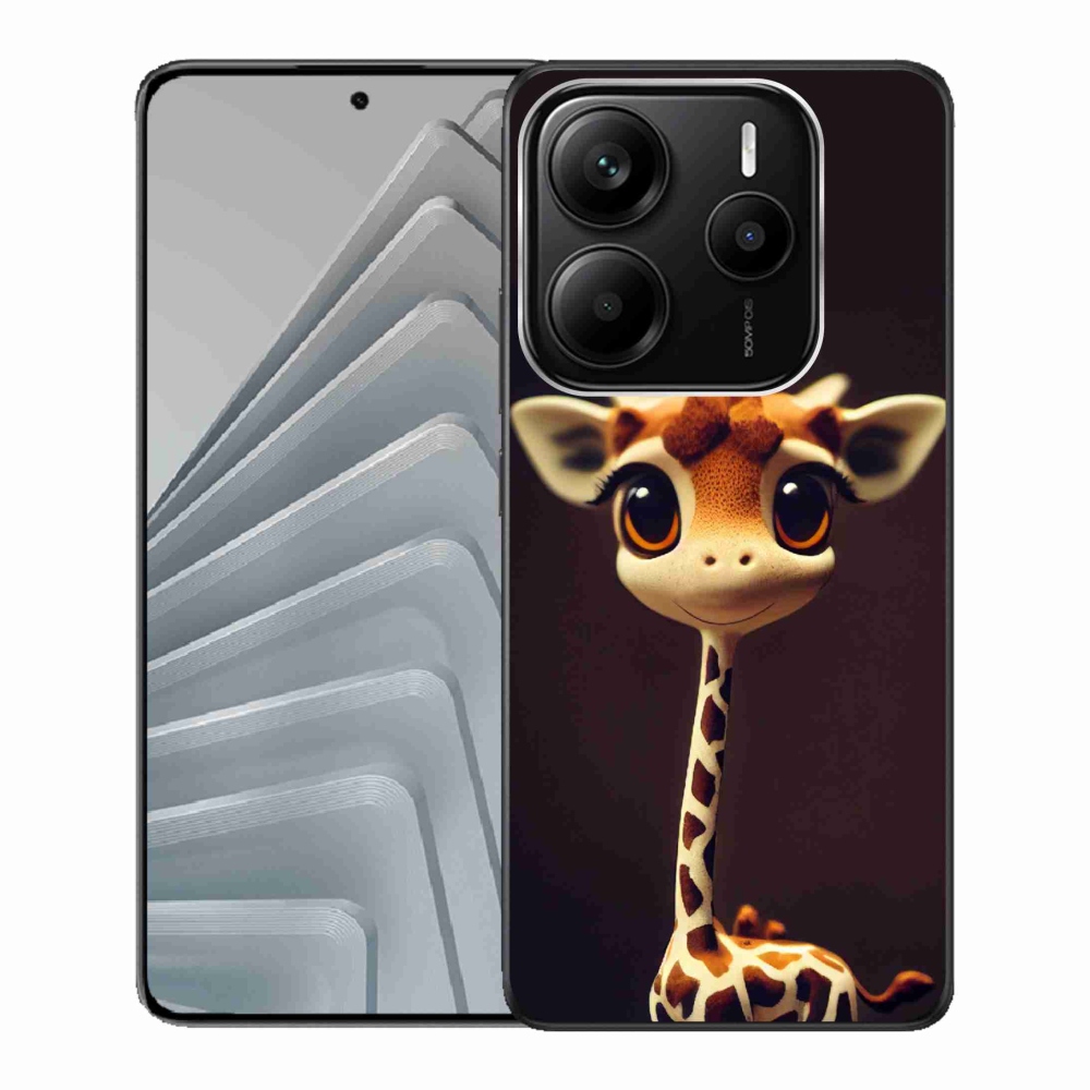 Gél borítás mmCase a Xiaomi Redmi Note 14 5G-hez - kis zsiráf