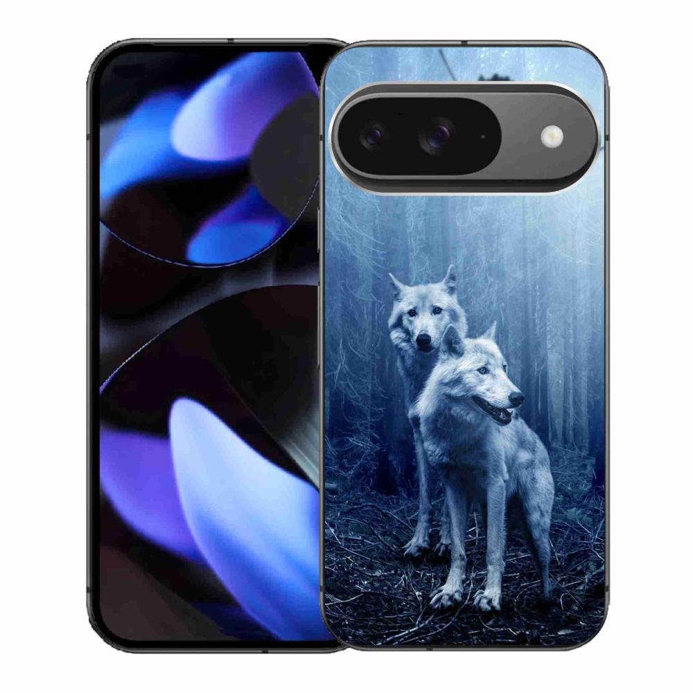 Gél borítás mmCase a Google Pixel 9/9 Pro számára - farkasok az erdőben