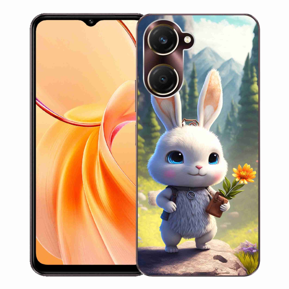 Gél borító mmCase a Vivo Y28s 5G-hez - aranyos nyuszi