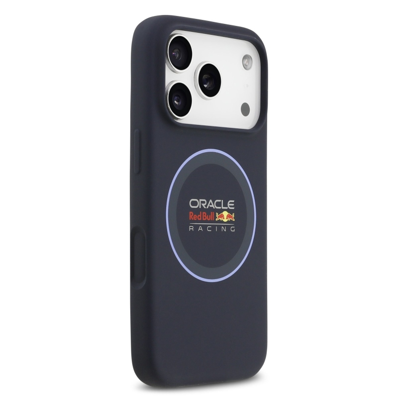 Red Bull szilikon kék gyűrűs MagSafe hátlap iPhone 17 Pro tengerészgyalogsághoz