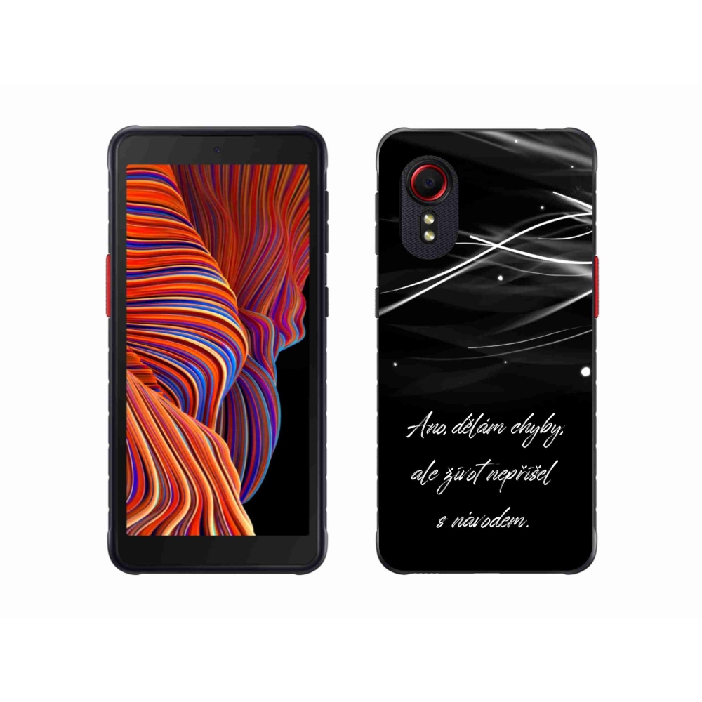 Gél borítás mmCase Samsung Galaxy Xcover 5 készülékhez - idézem fekete háttér