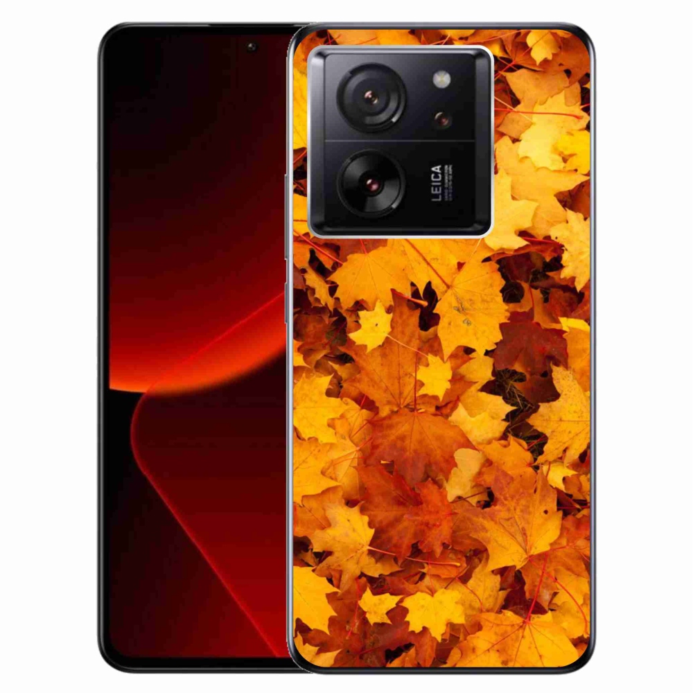 Gél borítás mmCase a Xiaomi 13T/13T Pro számára - juharlevelek