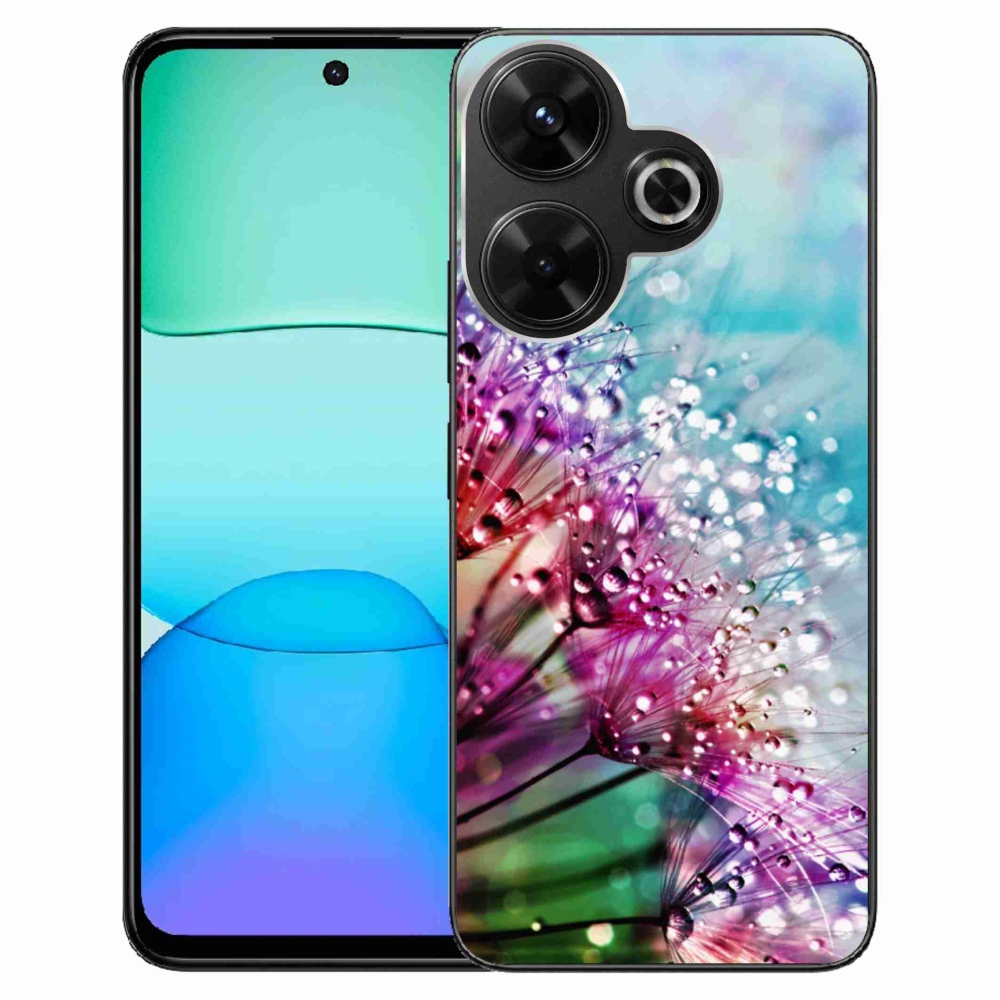 Gél borítás mmCase a Xiaomi Redmi 13 4G/Poco M6 4G - színes virágokhoz