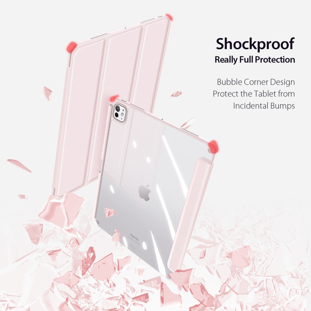 DUX okos tok iPad Pro 13 (2024) - rózsaszín