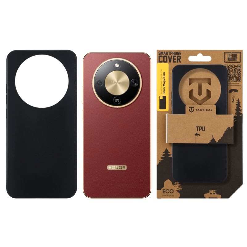 Taktikai TPU borítás a Honor Magic8 Lite-hoz Fekete