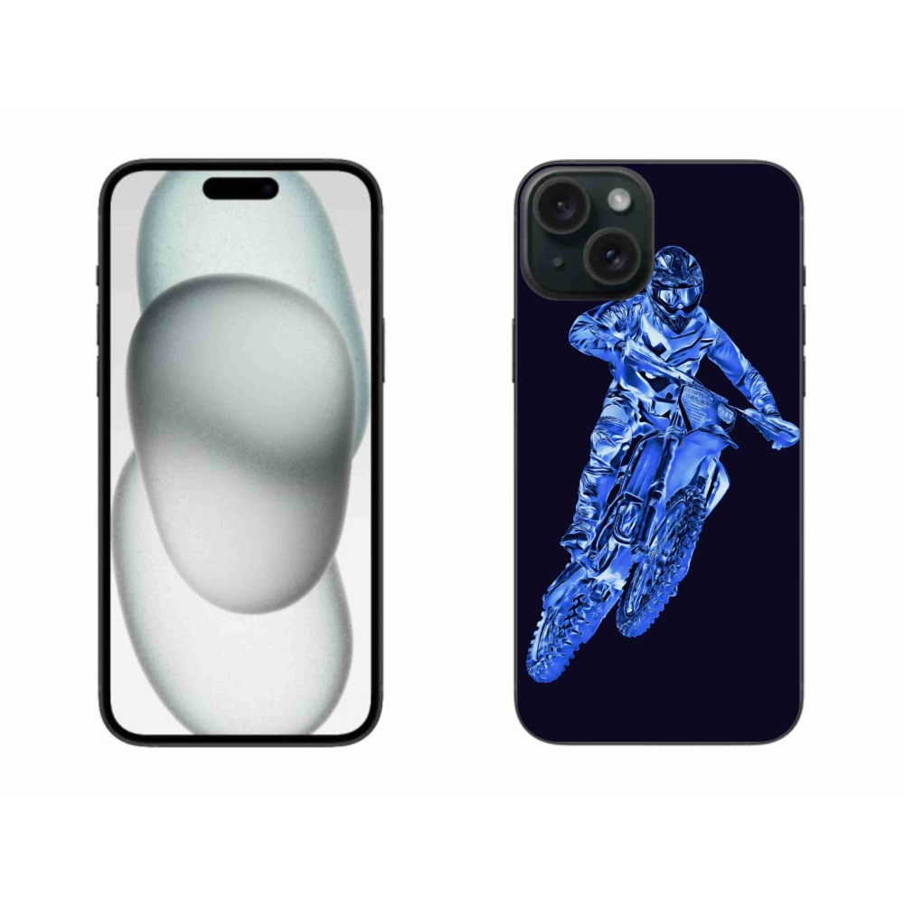 Zselés borítás mmCase iPhone 15 Plus készülékhez - motocross 1