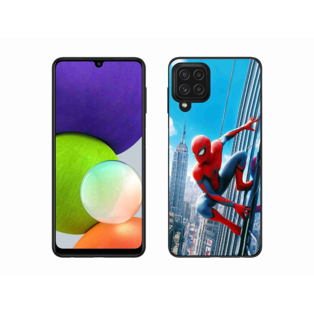 Gél borítás mmCase Samsung Galaxy A22 4G - pókemberhez