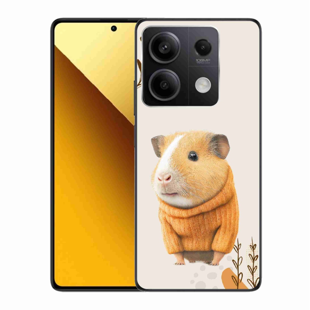 Gél borítás mmCase a Xiaomi Redmi Note 13 5G számára - tengerimalac a pulóverben