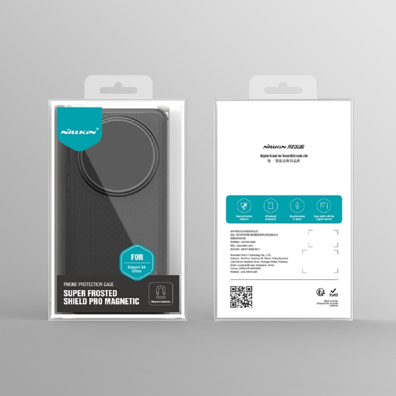 Nillkin Super Frosted PRO mágneses hátlap Xiaomi 14 Ultra Fekete