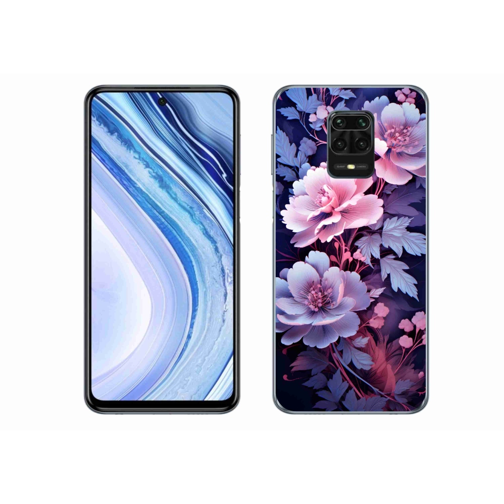 Gél borító mmCase a Xiaomi Redmi Note 9S-hez - virágok 11