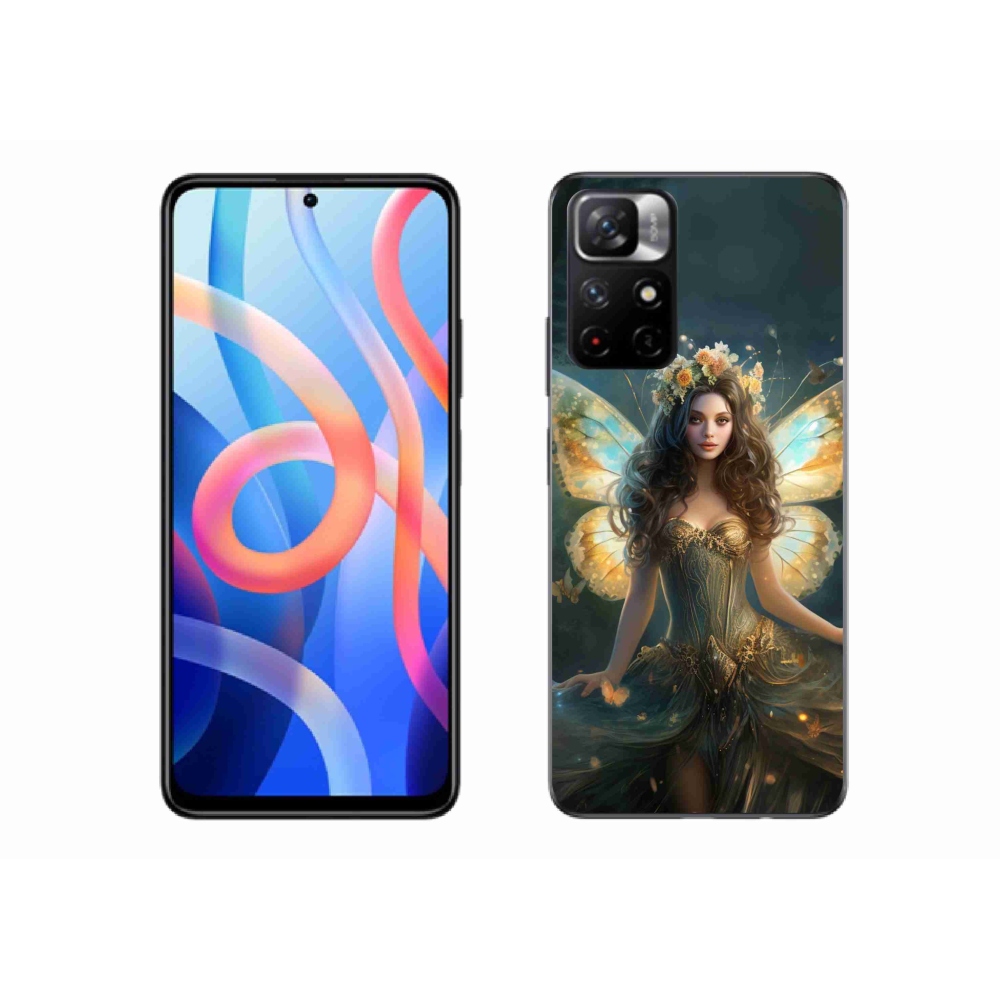 Gél borító mmCase a Xiaomi Redmi Note 11S 5G - pillangó nőhöz