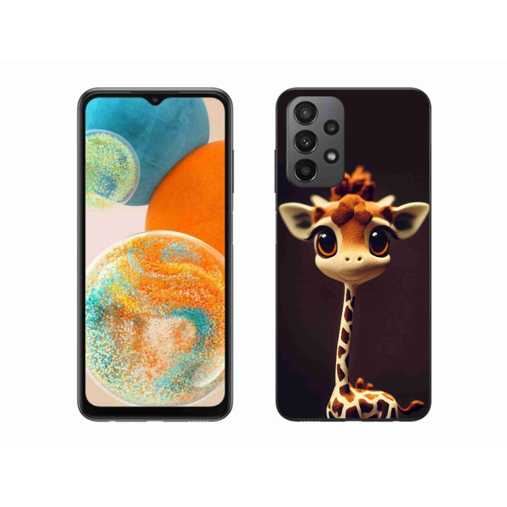 Zselés borítás mmCase Samsung Galaxy A23 4G/5G - kis zsiráfhoz
