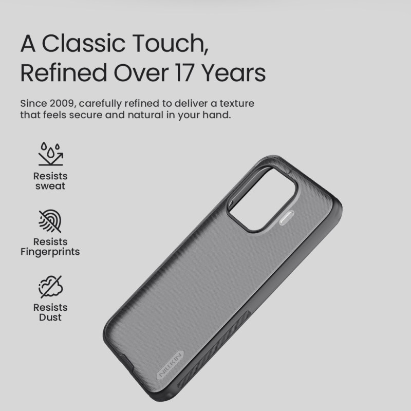 Nillkin Super Frosted PRO hátsó tok a Xiaomi 17T Pro-hoz, fekete