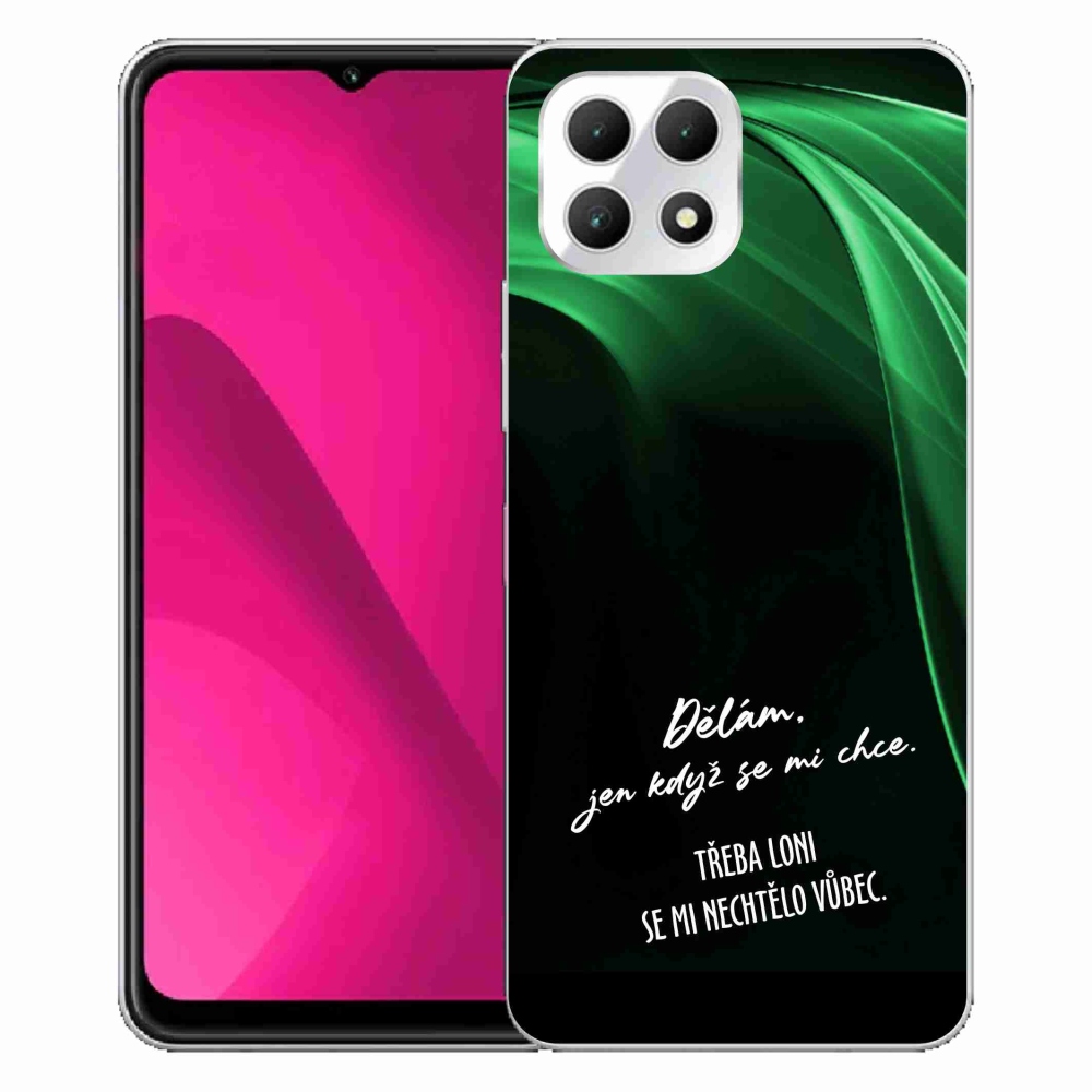 Gél borító mmCase a T-Mobile T Phone 2 készülékhez - vicces szöveg 12 fekete háttér