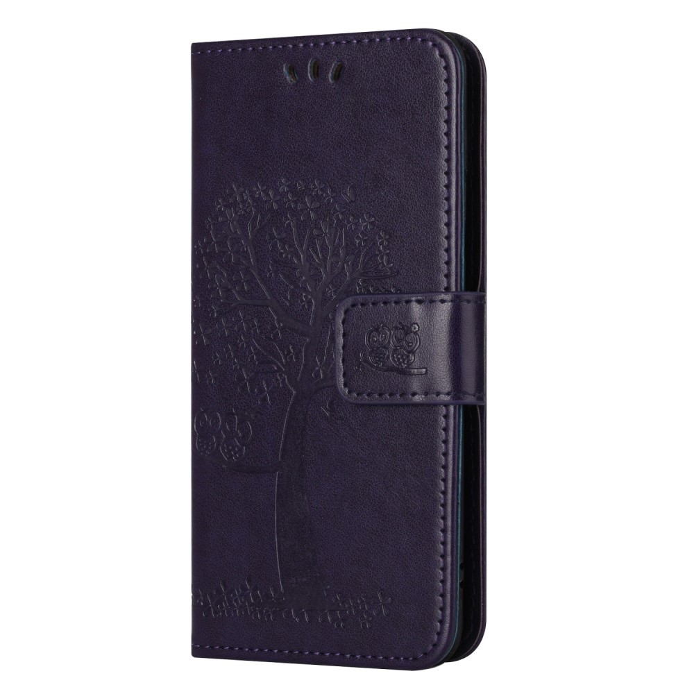 Fa könyv tok Samsung Galaxy M15 5G - sötét lila