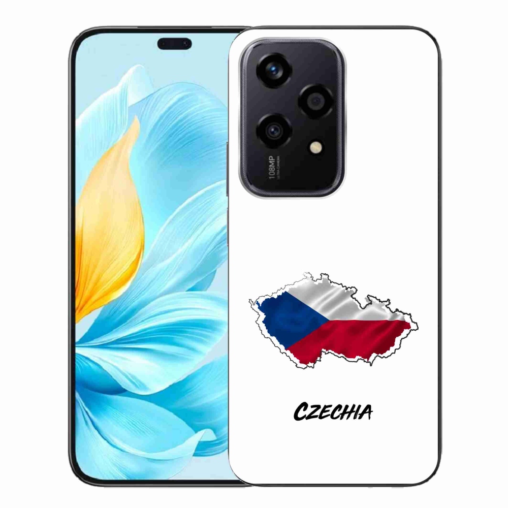 Zselés borító mmCase a Honor 200 Lite 5G készülékhez - Csehország fehér háttér